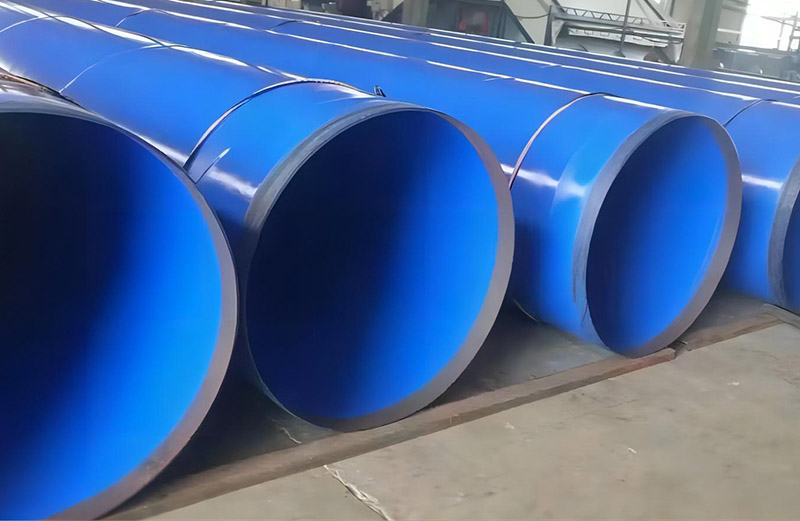 Plastic coated steel pipe inside and outside